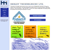 Tablet Screenshot of hedleytech.com